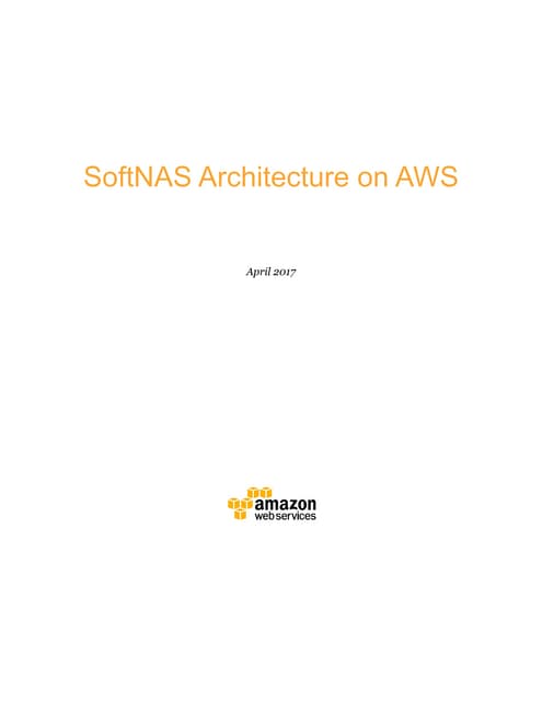 SoftNAS Architecture on AWS