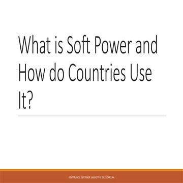 The presentation is about Soft power approach to relationship | PPTX