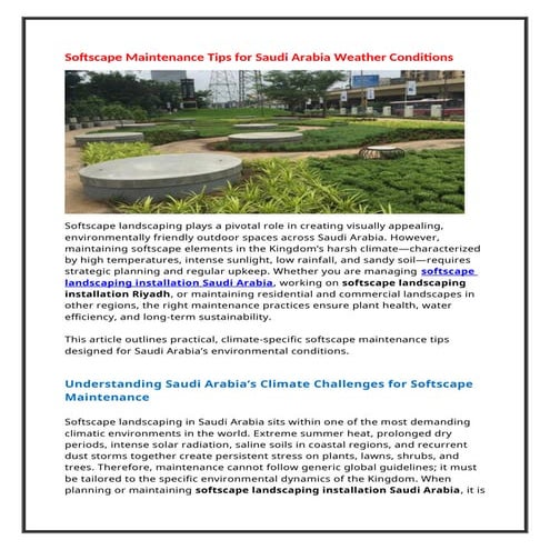 Softscape Maintenance Tips for Saudi Arabia Weather Conditions.docx