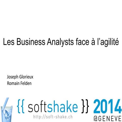 Les Business Analysts face à l'agilité