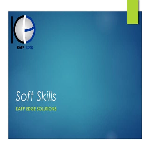 Soft skill at work place