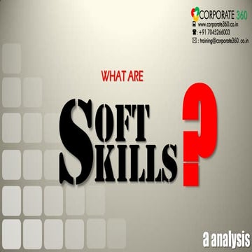 Soft skills  by corporate 360 training solutions