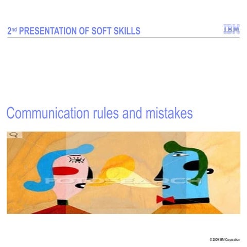 Communication rules and mistakes