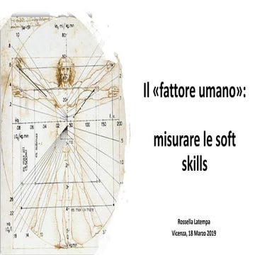 Il «fattore umano»ı. Misurare le soft skills
