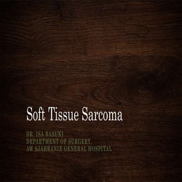 Soft tissue sarcoma