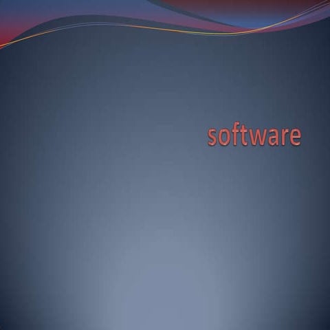 ¿Qué es el software? | PPTX