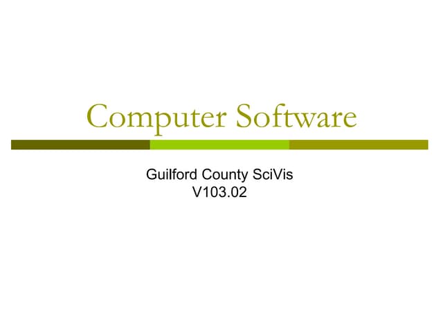 Software | PPT