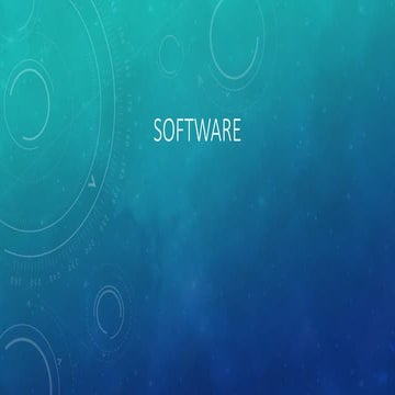 El software del computador | PPTX