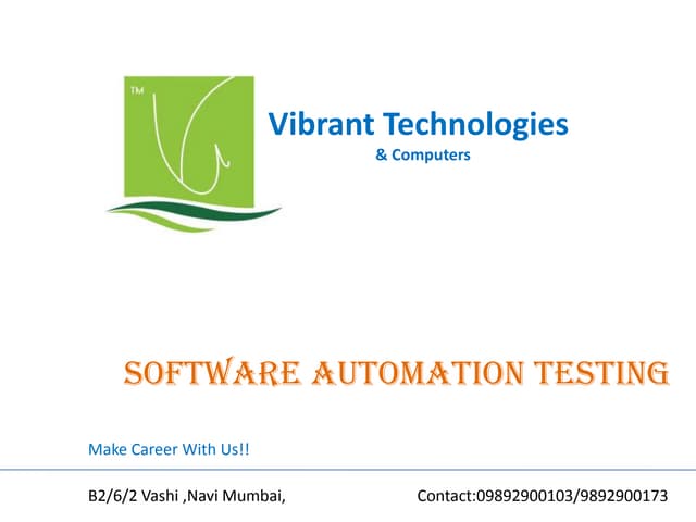Software-automation-testing-course-navi-mumbai-software-automation-testing-co...