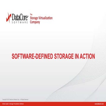 Software-defined Storage in Action