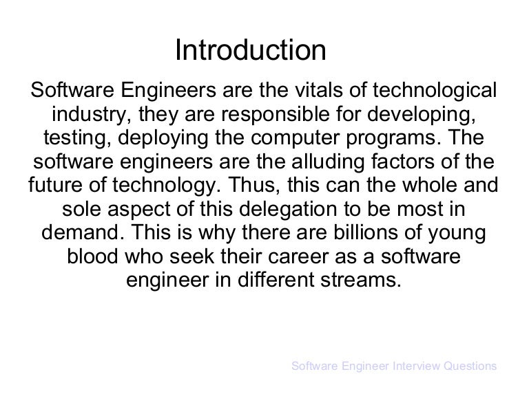 Software Engineer Interview Questions-ppt