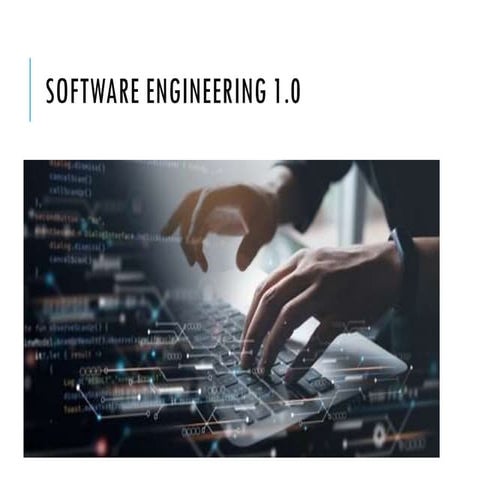 Introduction to Software Engineering - What is Software Engineering?