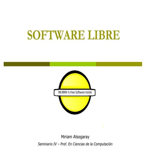 Software Libre Presentacion
