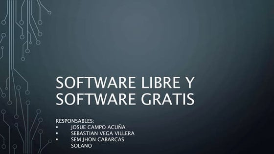 Software libre y tipos de licencias libres | PPT