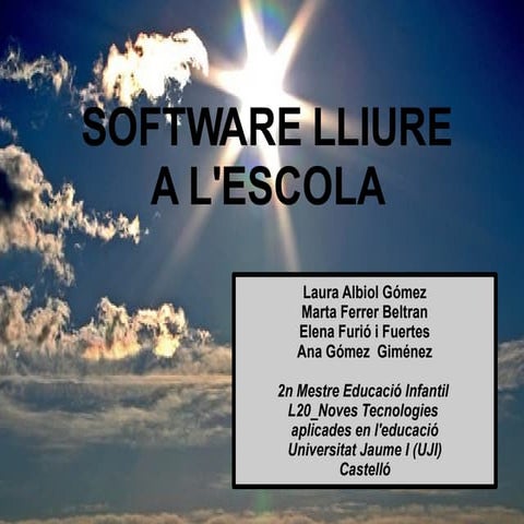 Software Lliure a l'escola