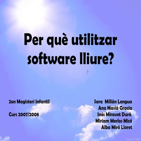Software Lliure