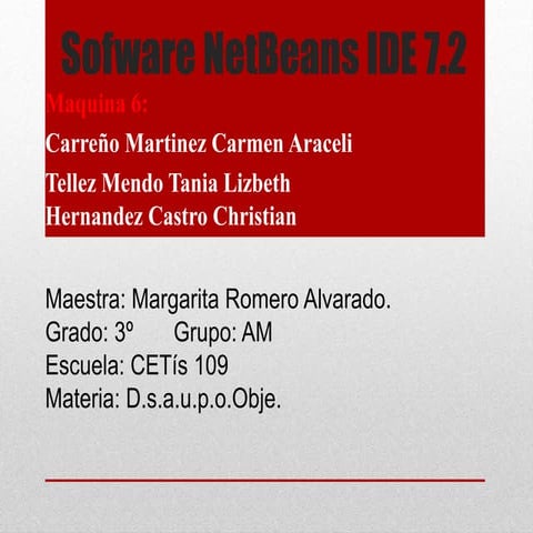 Diapositivas Software netbeans-ide-7.2