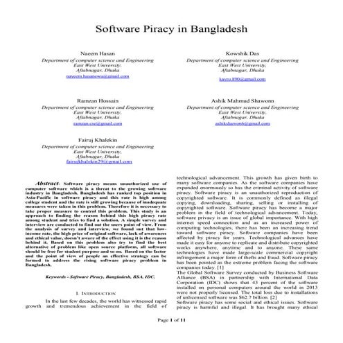 Software piracy in Bangladesh