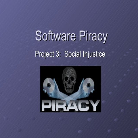 Software Piracy Powerpoint