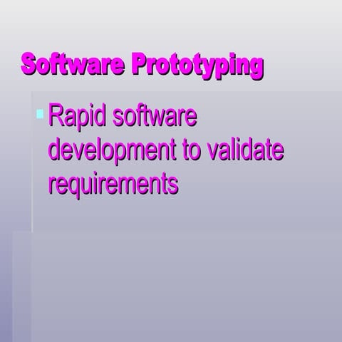 Software Prototyping | PPT