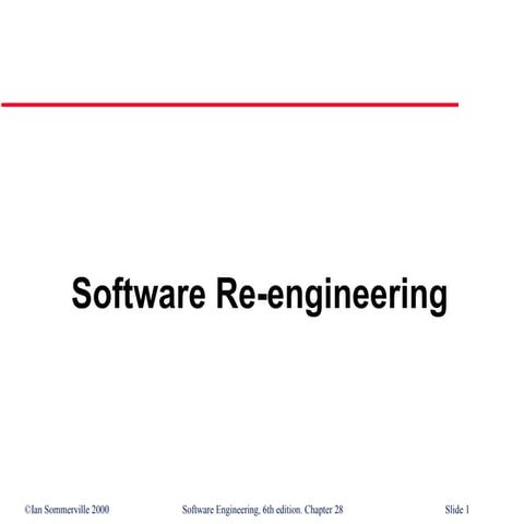 Software reengineering | PPT