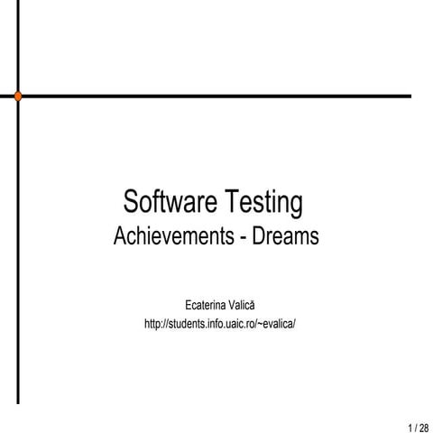 Software Testing | PPT | Computer Software and Applications | Computing