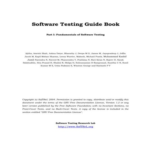 Software Testing Guide Book | DOC | Technology & Computing