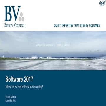 Software 2017 - Where are we now and where are we going?