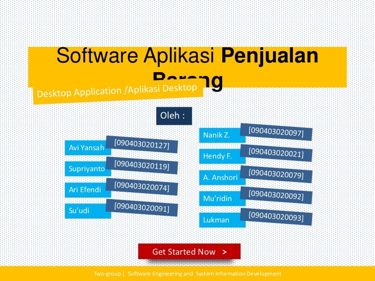 Software aplikasi penjualan barang