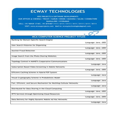 Software application projects | PDF