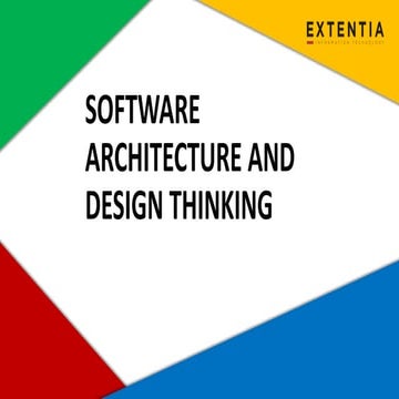Software Architecture and Design Thinking