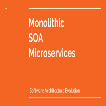 Software architectures