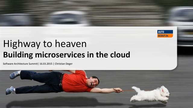 Building Microservices in the cloud - Software Architecture Summit 2016