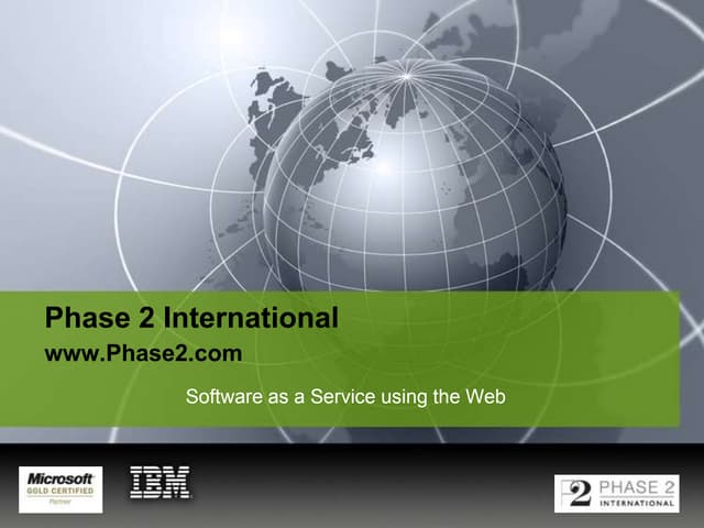 Software As A Service Presentation
