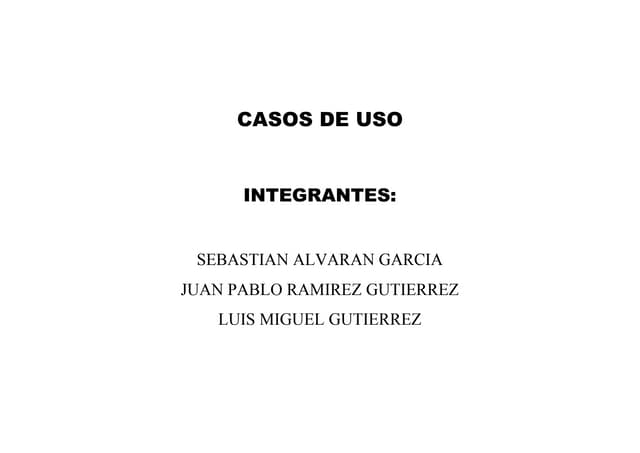 Software casos de uso