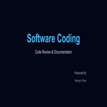 Software Coding & Code Review in software engineering | PPTX