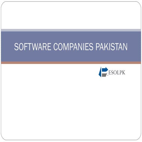 Software companies pakistan