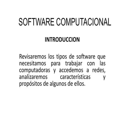 Software computacional