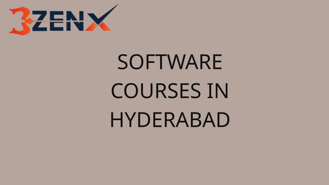 software courses in hyderabad in telangan | PPT