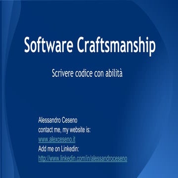 Software Craftsmanship