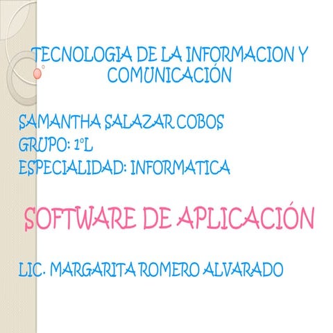 Software de aplicacion