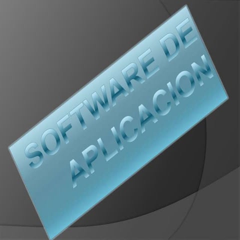 Software de aplicacion