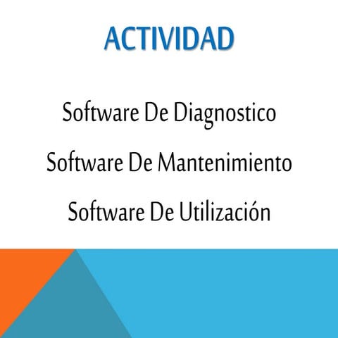 Software de diagnostico y mantenimiento