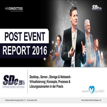 Software Defined Everything 2016 - Post Event Report