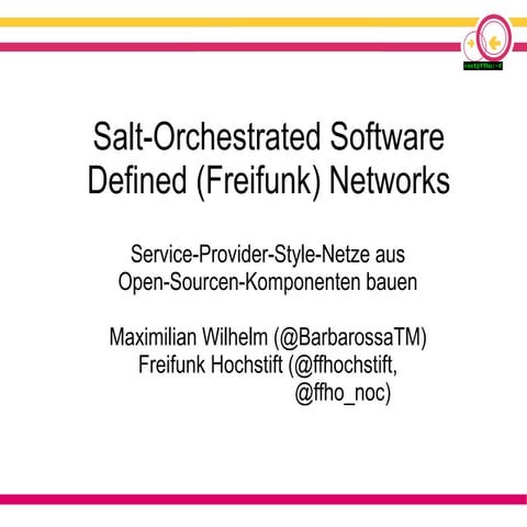 Software Defined Freifunk Backbones