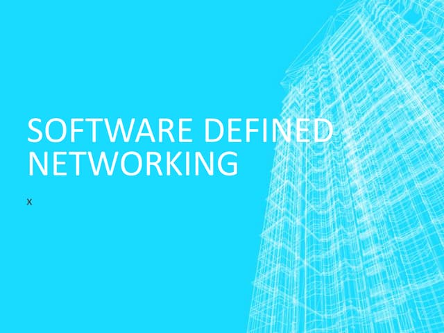Introduction au Software Defined Networking (SDN)