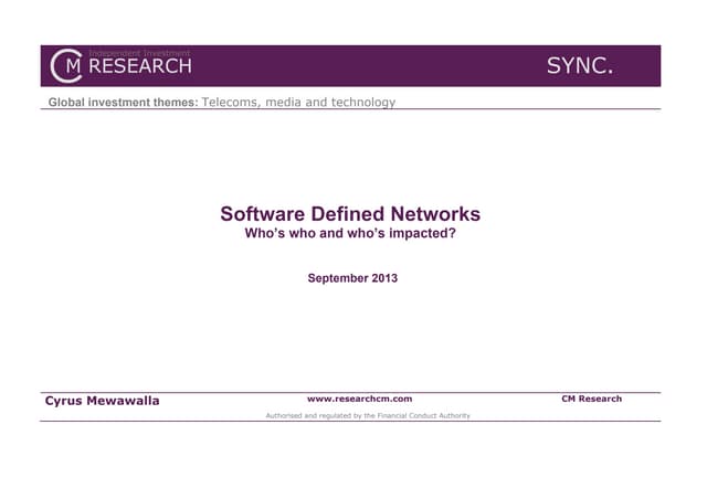 Software Defined Networks Explained