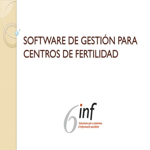 Software de gestión para centros de fertilidad