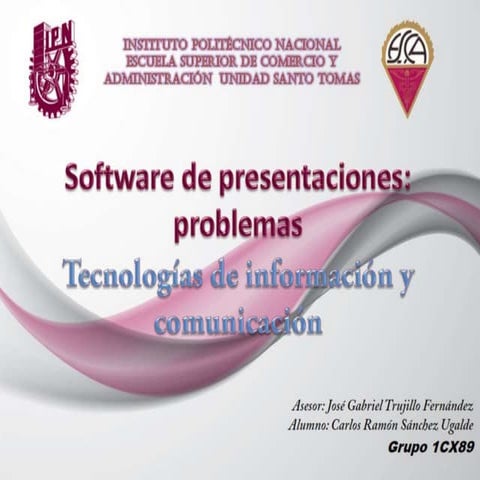 Software de presentaciones problemas