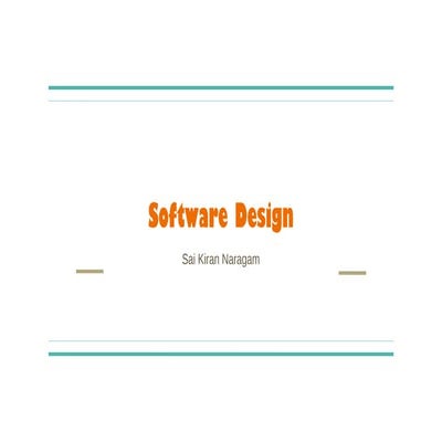 Software design